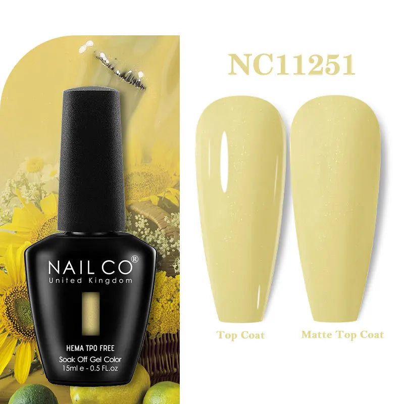 NAILCO Green Series Dark Gel Nail Polish Lasting Hybrid Base Matte