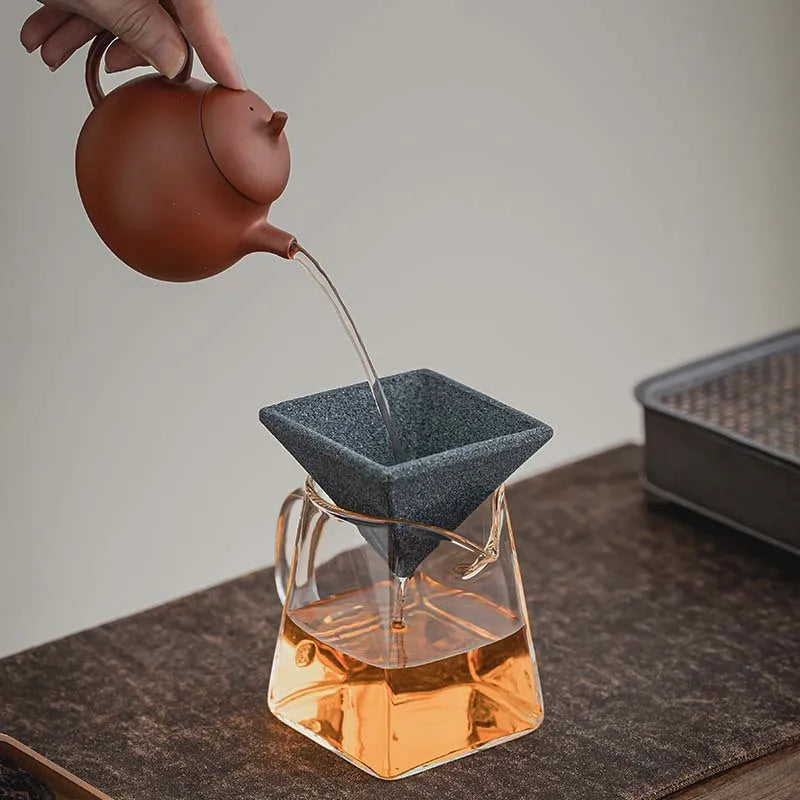 Porous-free Pyramid Tea Infuser Creative Personalized Strainer Coffee Qme