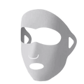 Open Nose Breathable Kids Full Face Mask Mouth Ear-mounted Sport Jaw Qme Light Grey Full