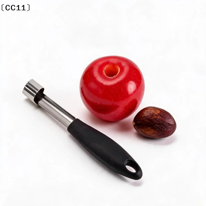 Stainless Steel Cherry Corer Non Slip Handle Blade Home Kitchen Qme