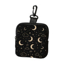 Compact Synthetic Leather Purse Galaxy Printed Waterproof Earbag Qme 1pc M