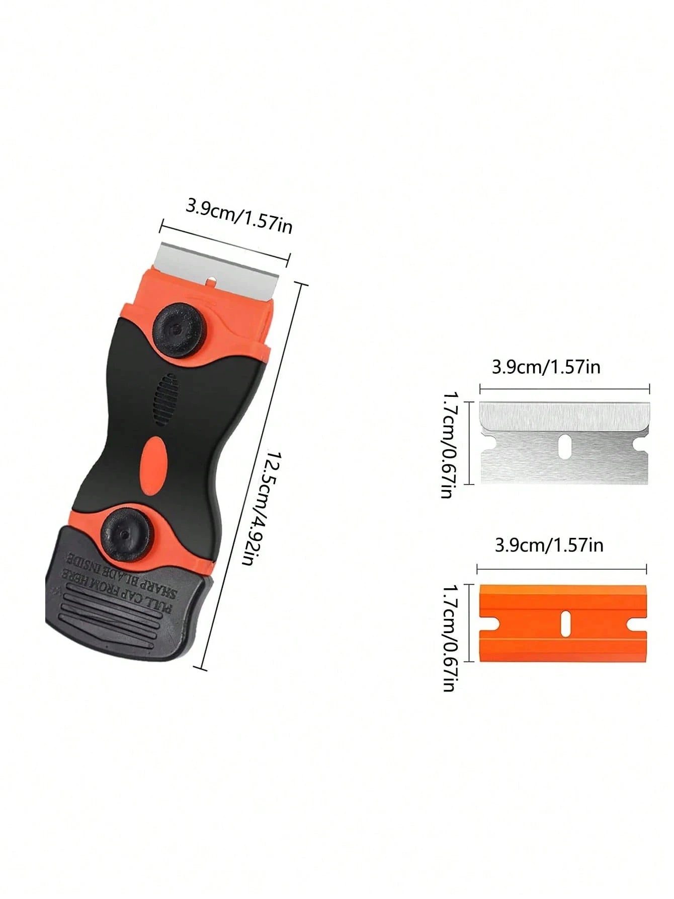 Razor Blade Scraper Double Edge Remover Tool Blades Labels Stickers Qme