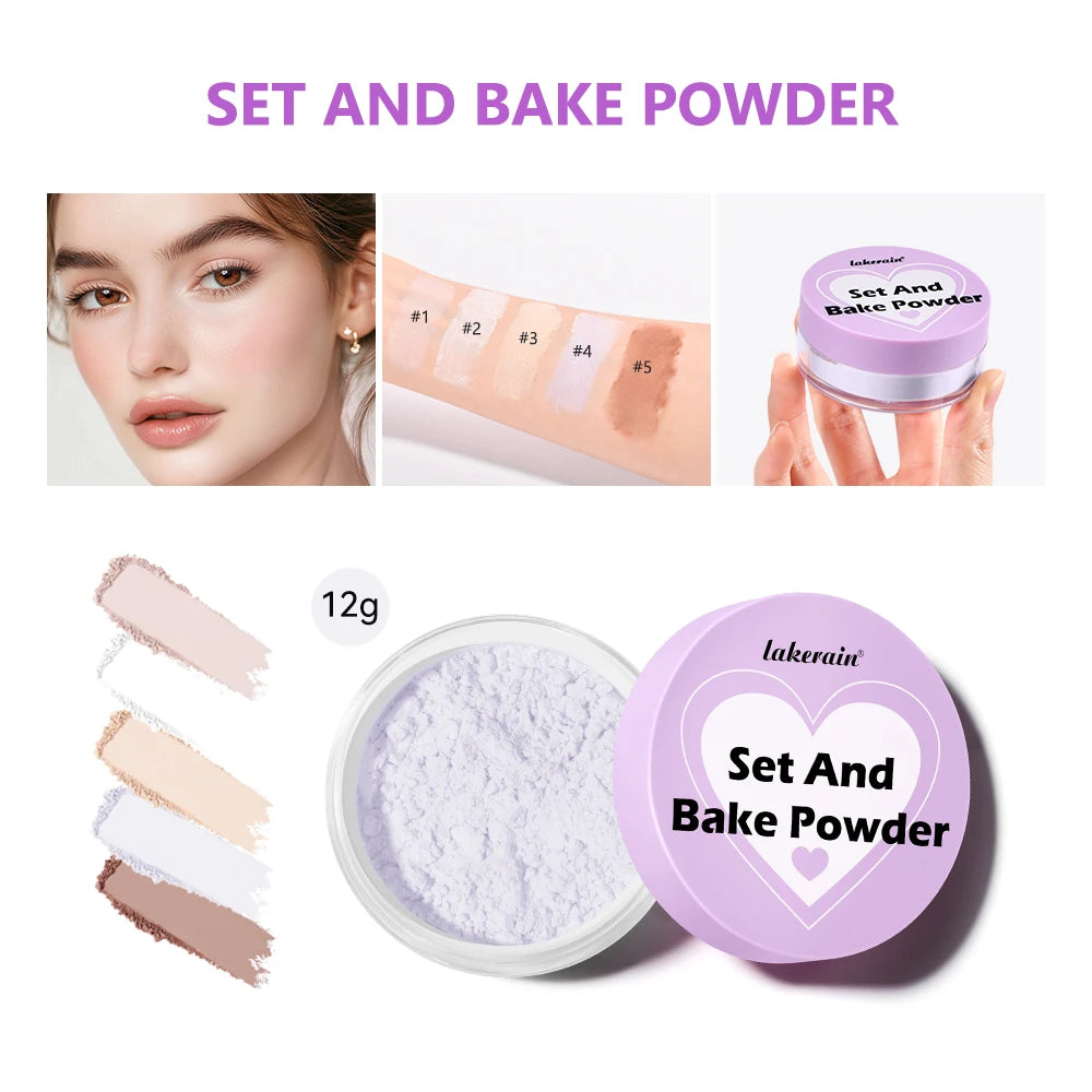 Baking Setting Powder Oil-absorbing Silky Texture Natural Qme