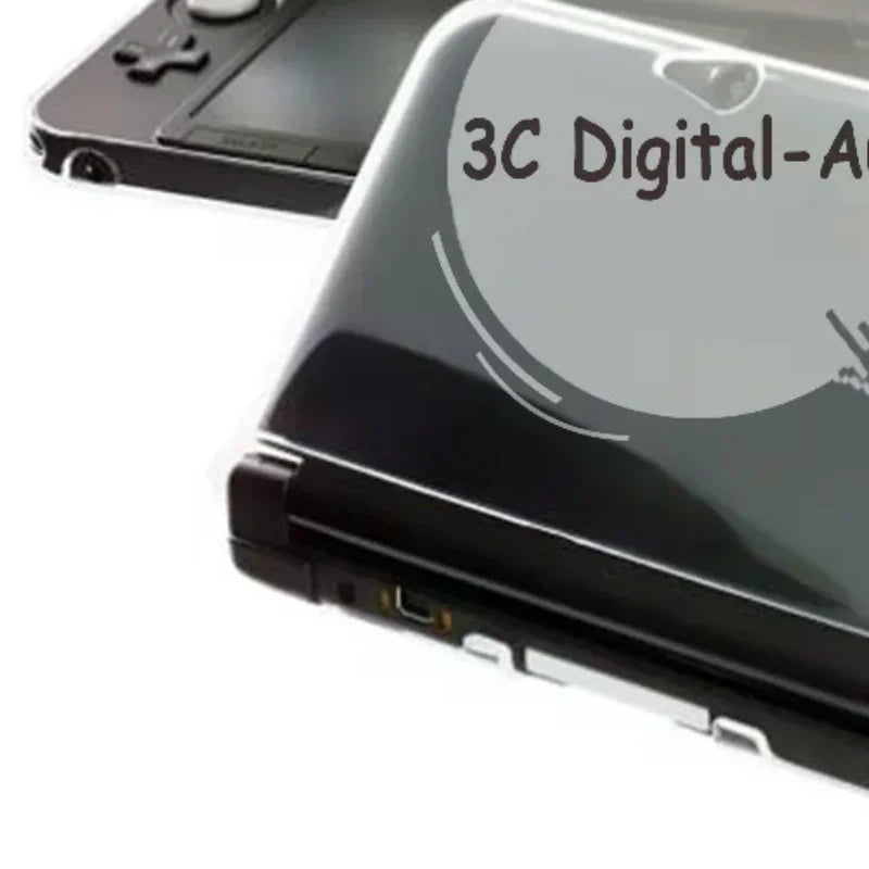 Clear Crystal Cover Hard Shell Case 3DS XL LL N3DS Qme