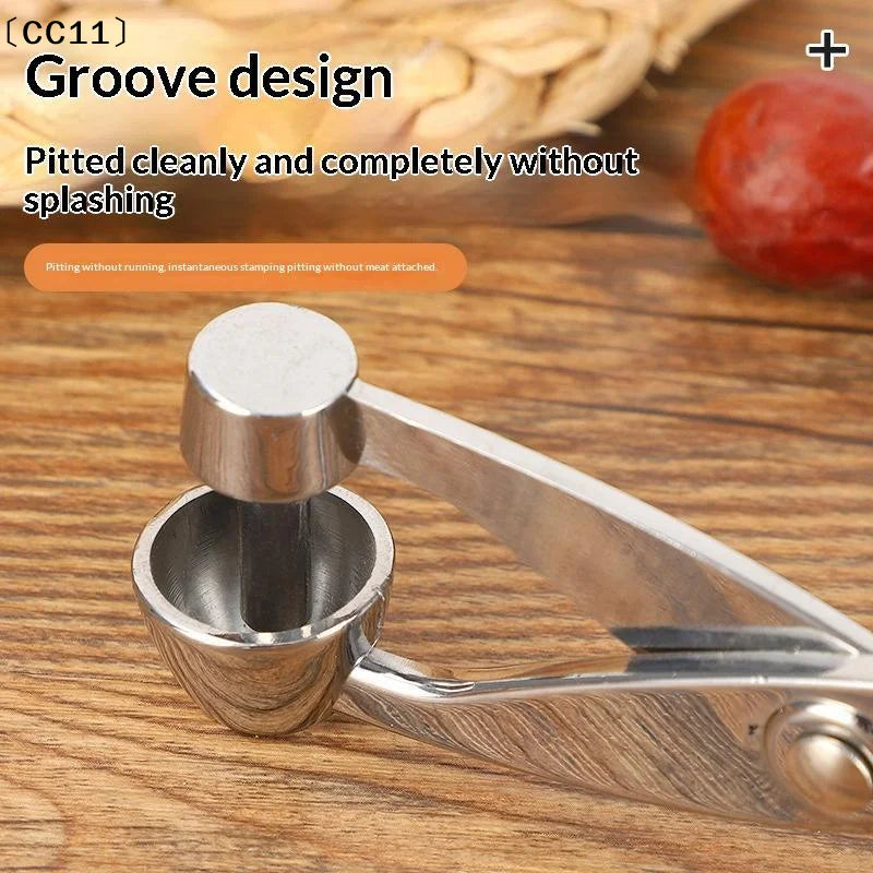 Cherry Fruit Kitchen Pitter Remover Olive Corer Remove Pit Tool Seed Qme