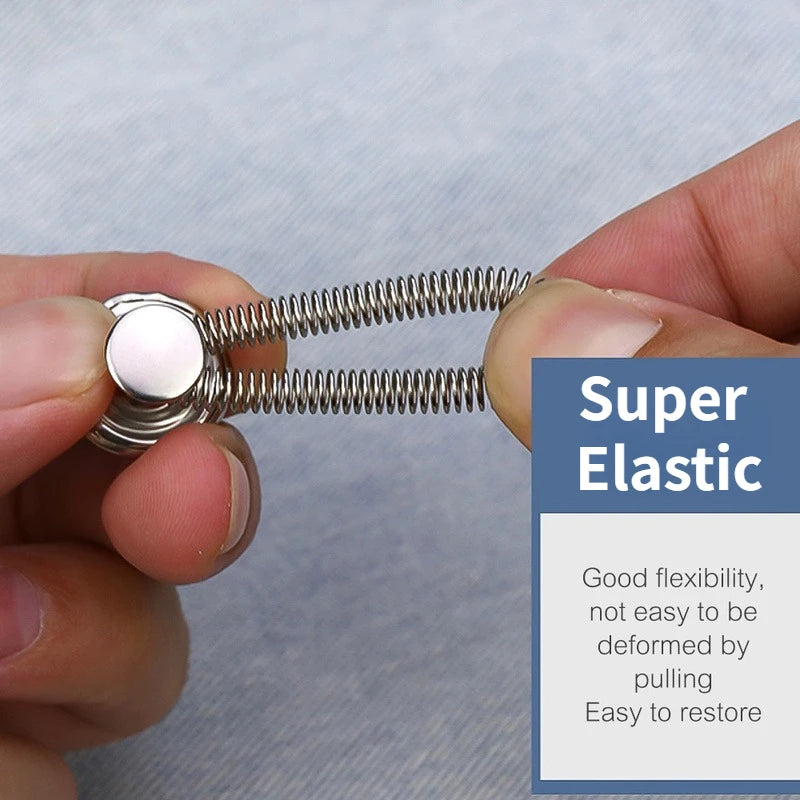 1/4/8pcs Detachable Jeans Waist Adjustment Buckle Metal Button Extender for DIY Pants Jeans Free Sewing Waist Extenders Buttons Qme