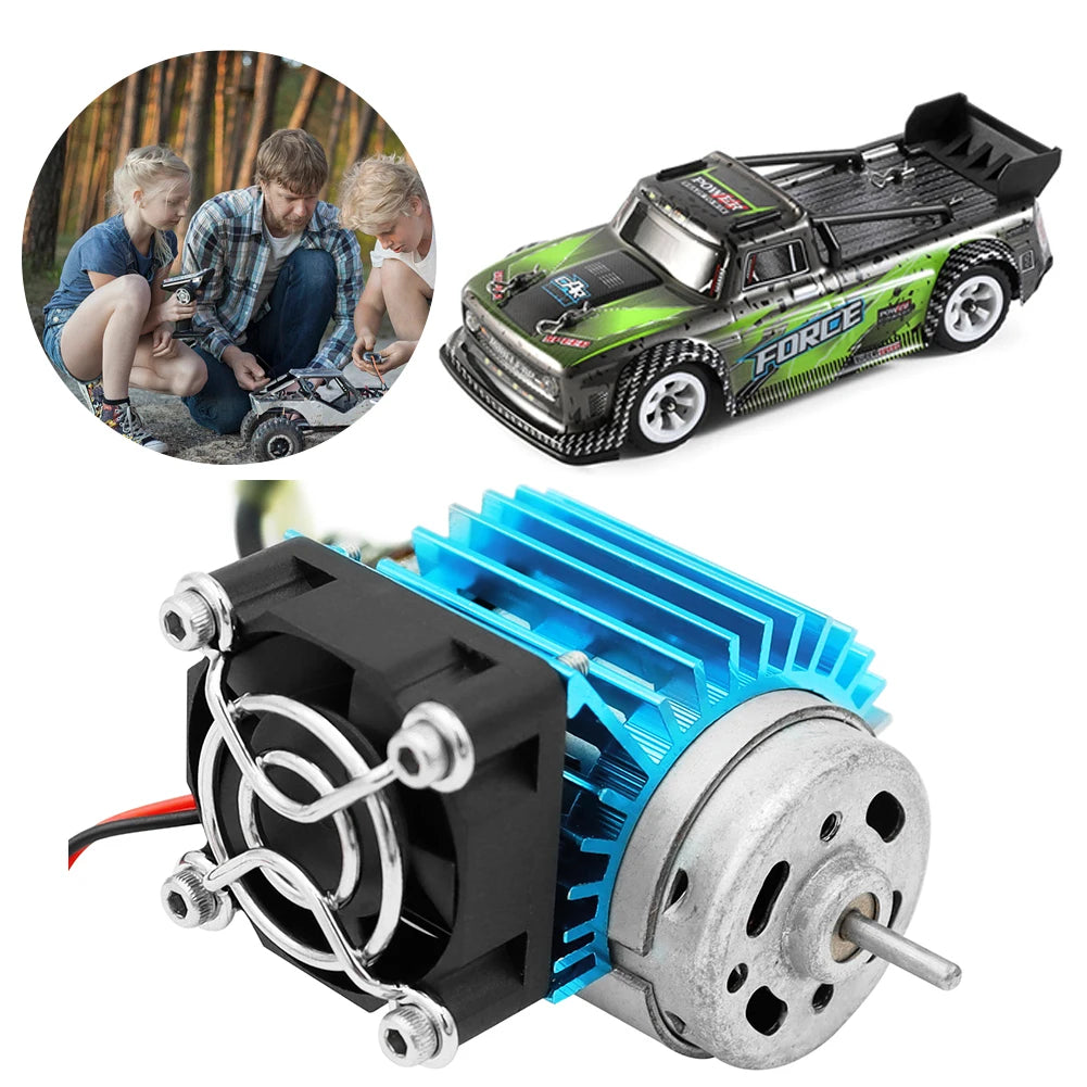 RC Motor Heat Sink with 5V Cooling Fan for 1/14 1/16 1/18 370 380 390 RC Car for 2838 2858 2845 Brushless Motor Qme