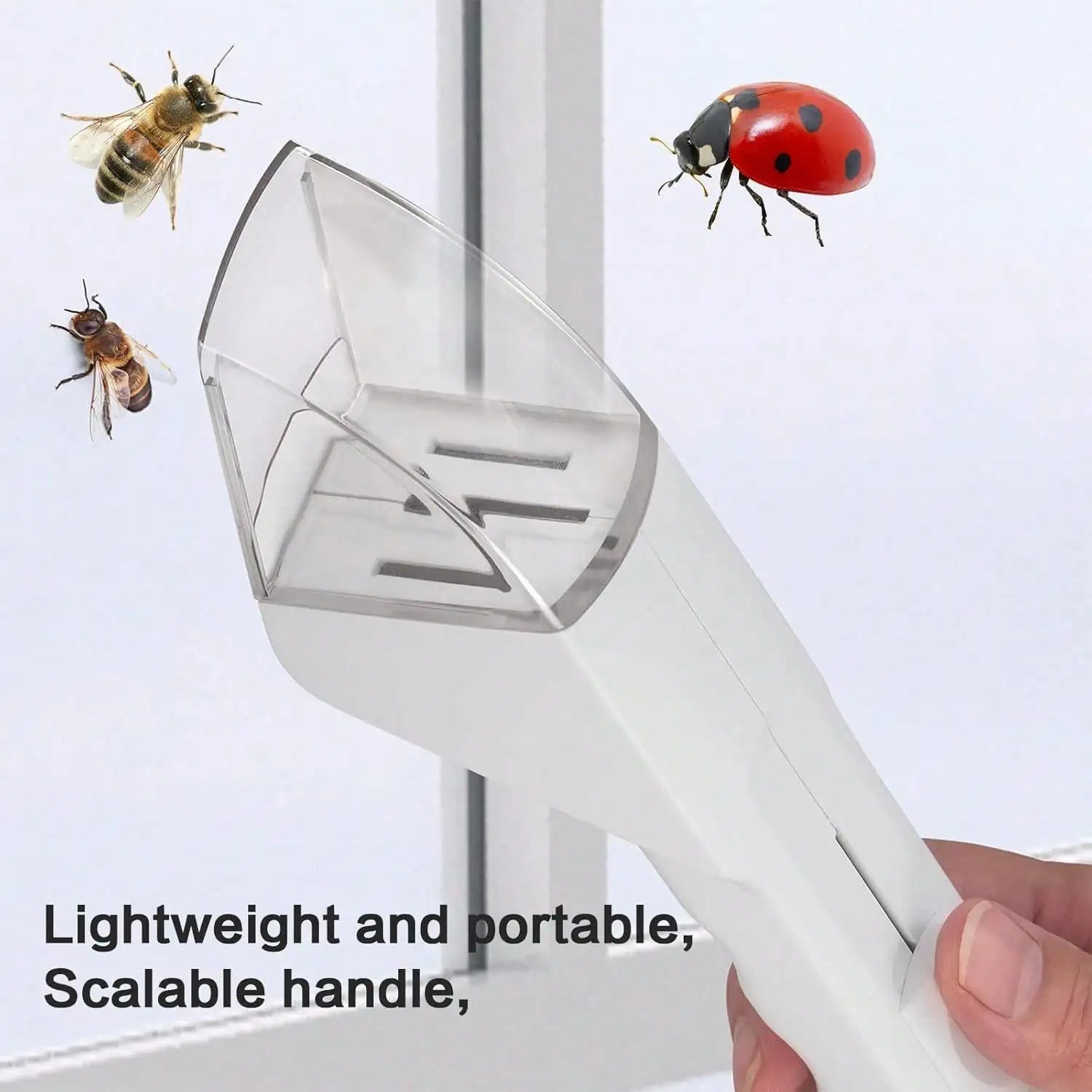 1 Handheld Insect Trap Spider Bee Cockroach Butterfly Capture Tool Qme