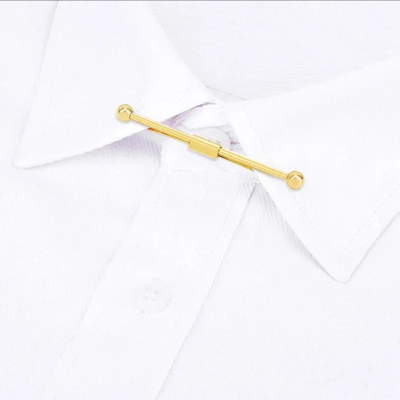 Men Metal Copper Collar Clip Shirt High-grade Non-injury Clothing Women Prevent Exposure Buckle Neckwear Clips Gifts Accessories Qme