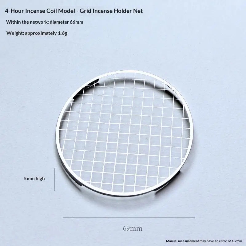 Stainless Steel Incense Holder Grid Base Incense Coil Holder Mesh Rustproof Heatproof For Home Yoga Meditation Qme A5