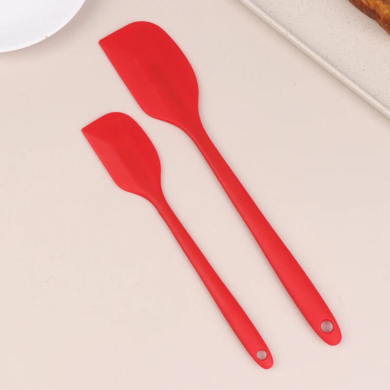 Silicone Spatula Cake Butter Cream Kitchen Baking Mixing Tool Non Qme Red
