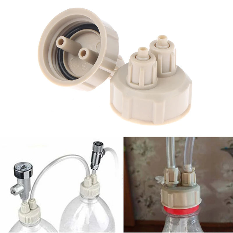 Aquarium CO2 System Tube Valve Guage Bottle Cap Fish Tank Live Plant Qme one size