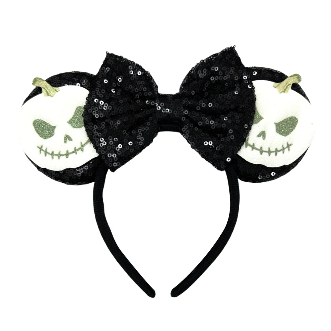 New skull Mickey Halloween Ghost Bat Skeleton Headband for Girls Women Cosplay Hairbands Mouse Ears Headbands Hair Accessorie Qme Headband 5