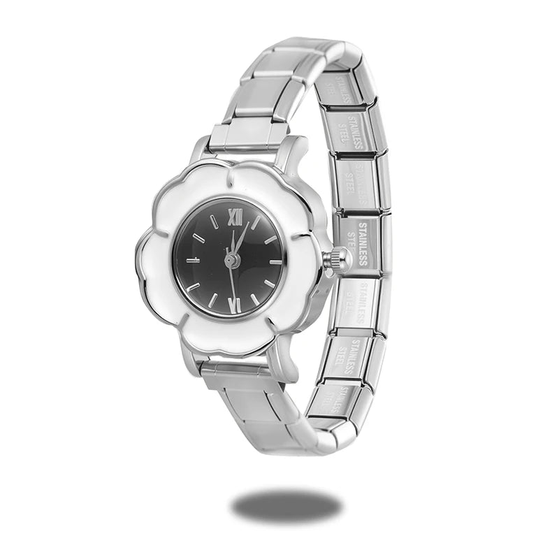2026New Fashion High Quality Men Womens Stainless Steel Water Drop Oval Gems Watch Bracelet For Friend Birthday DIY Jewelry Gift Qme Style 24
