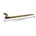 3D Printed King Cobra Statue Realistic Modeling Realistic Modeling Snake Ornaments Tabletop Display. Qme Yellow