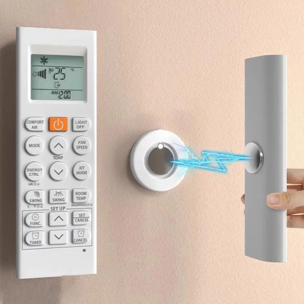 Remote Holder Wall Mount Magnetic Patches Control Silicone TV Tool Qme