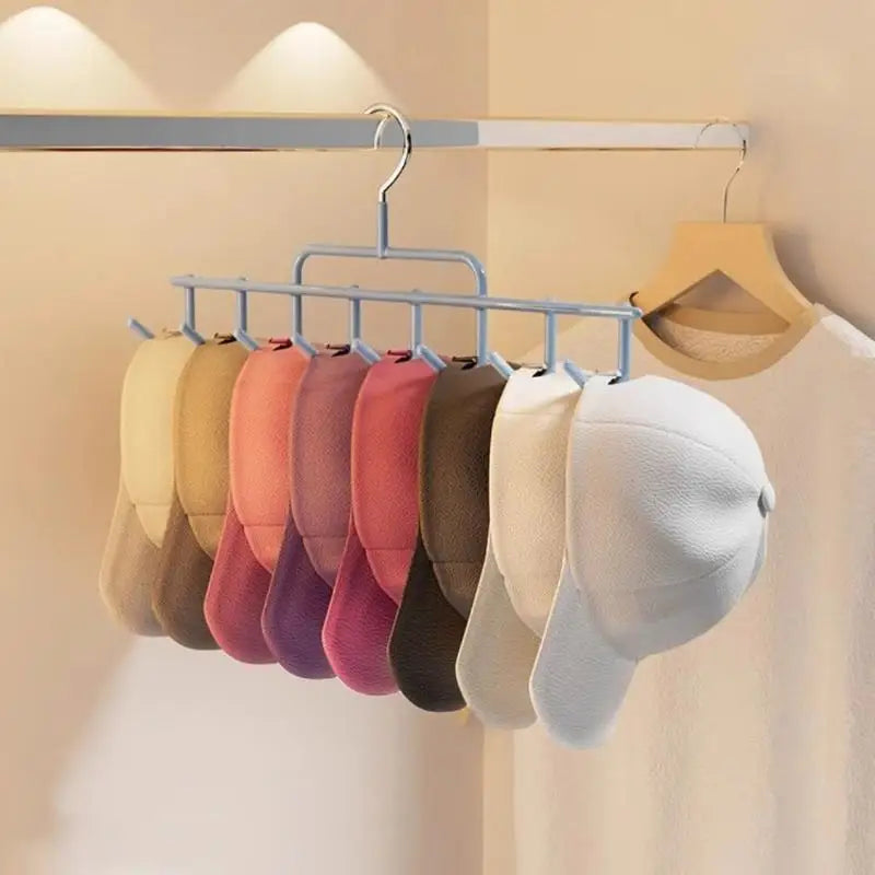 Hanging Hooks Fits 8 Tall Caps Dorm Closet Wall Mounted Baseball Hat Qme