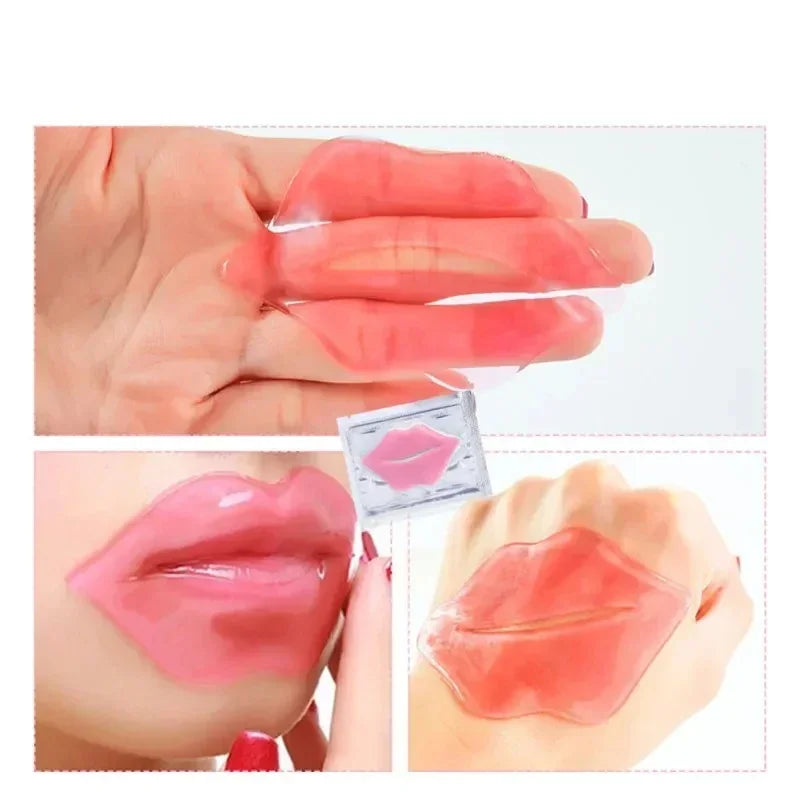 20PCS Crystal Collagen Lip Masks Hyaluronic Acid Lip Treatments Moisturizing Beauty Lip Patches Hydrating Plumper Skin Care Qme
