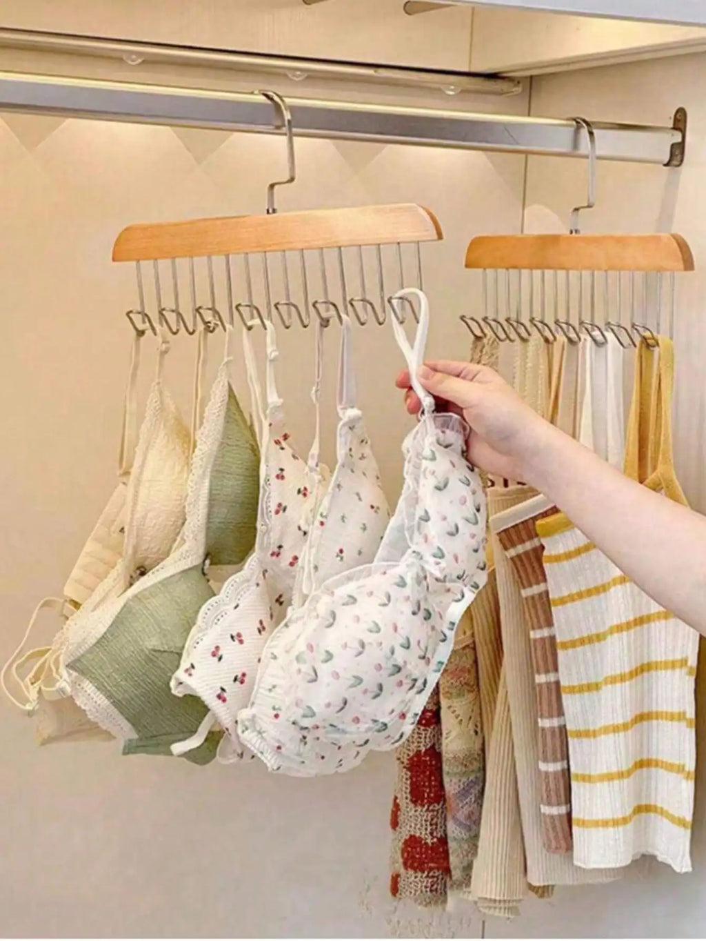 1 Multi-functional Hanger Storing Clothes Underwear Vests Multiple Qme