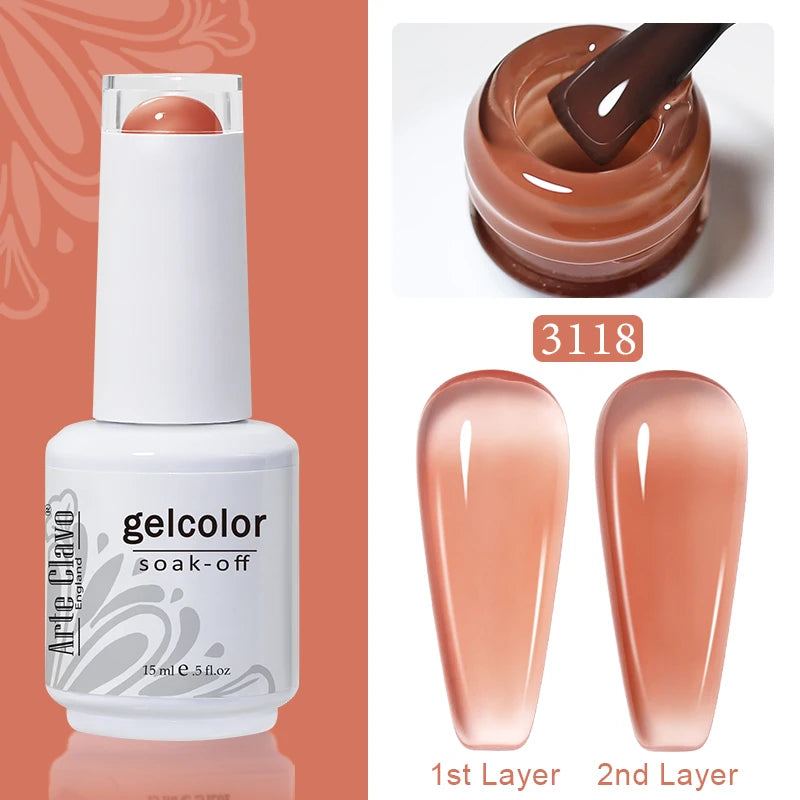 Arte Clavo Macaron Spring Series Gel Nail Polish Pigment Semi