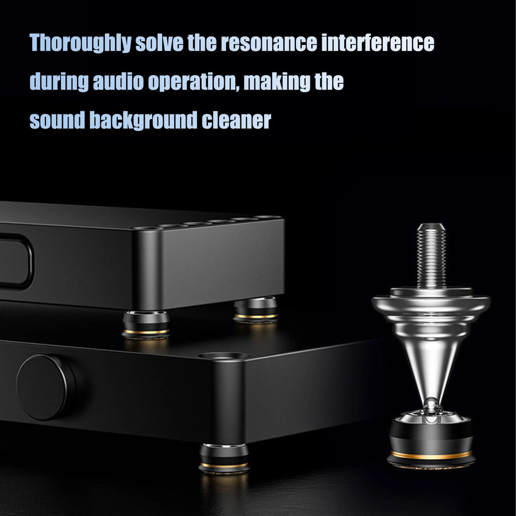 Speaker Isolation Stand Feet Stainless Steel Audio Isolation Feet 63x26mm Universal for Subwoofer CD DVD Amplifier Turntable Qme