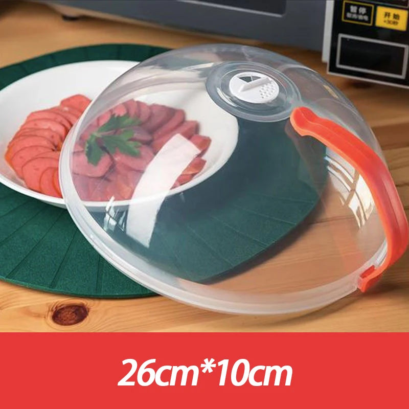 Handle Cooking Utensils Accessories Microwave Food Splash Proof Cover Qme one size A