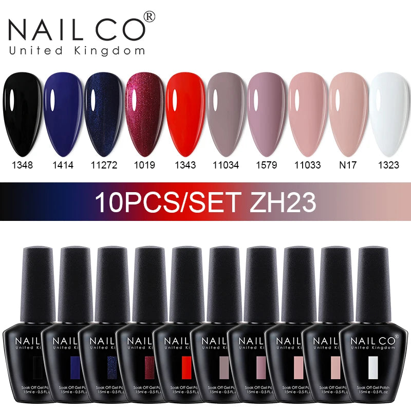 NAILCO Jelly Macarone Gel Polish Nail Art All Manicure Semi-permanent Qme NC-10H-ZH23