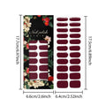 Lucky Red Self Adhesive Nail Sticker Beautiful Stickers Long-lasting Qme set China Mainland