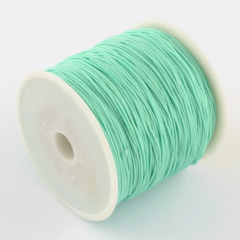 PandaHall about 150yards/rollBraided Nylon Thread Chinese Knotting Cord Beading Cord for Beading Jewelry Making Colorful 0.5mm Qme