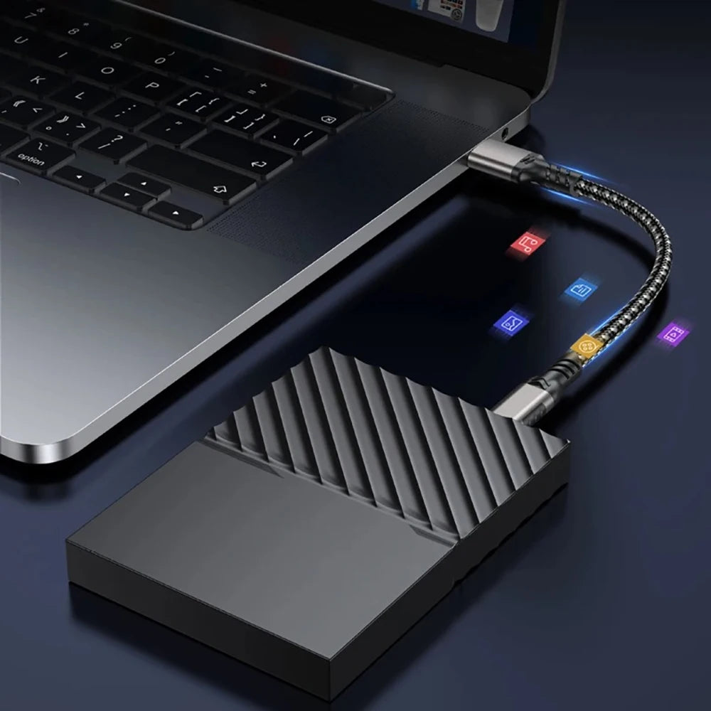 10Gbps 60W USB-A 3.2 Gen2 to USB-C Cable USB 3.0/3.1/3.2 Cable USB A to USB Type C Data Transfer SSD Hard Disk Cable 3A QC 3.0 Qme