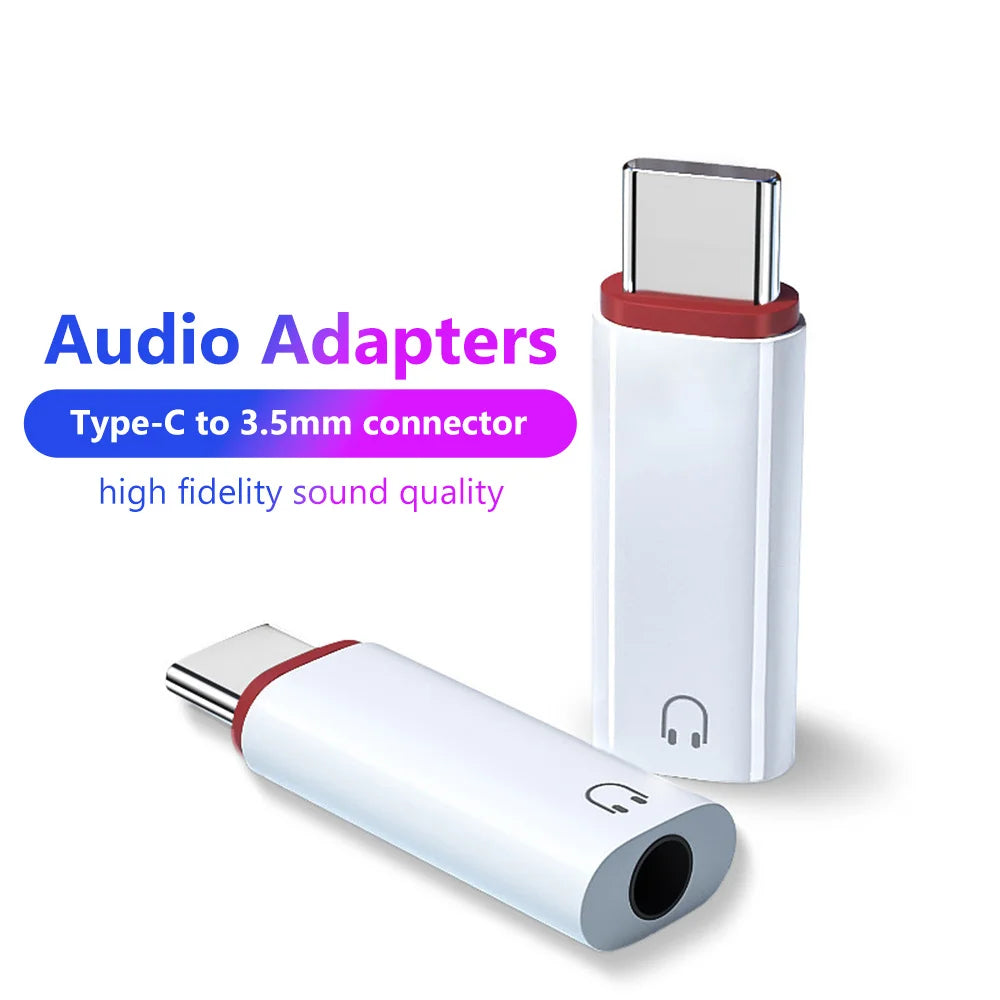 Type-C Male to 3.5mm Female Aux Audio Adapter USB C to 3.5mm Jack Wired Headphones Converter For iPhone15 Samsung Galaxy S23 S22 Qme