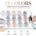 Aurora Pearl Chrome Nail Powder Complete Storage Case Display Card Qme MULTI