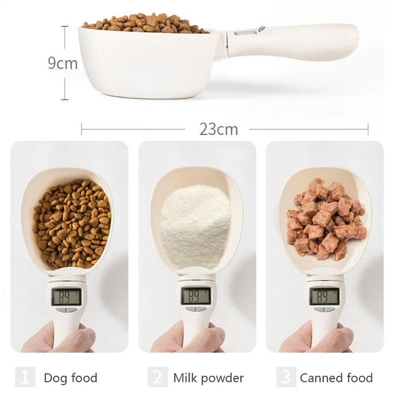 Digital Measuring Spoon 800g/0.1g High Precision Scale Scoop for Weighing with Led Display Detachable Handle Cup Weighing Tool Qme