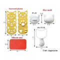 Silicone Rice Ball Mold Cute Cat Bunny Bento Maker Japanese Sushi Nori Rice Mold DIY Kitchen Cooking Tools Gadget Set Qme A