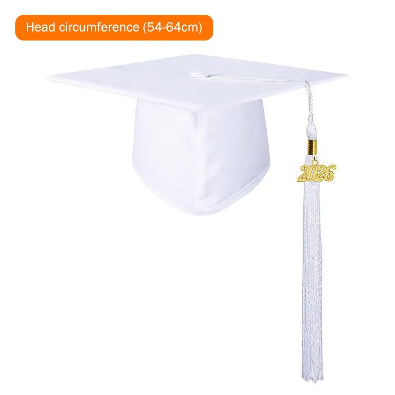 2026 Graduation Cap Headwear With Tassel For High School & Bachelor Degree Cap Unisex Graduation Dress Ceremony Hat Master Qme A2