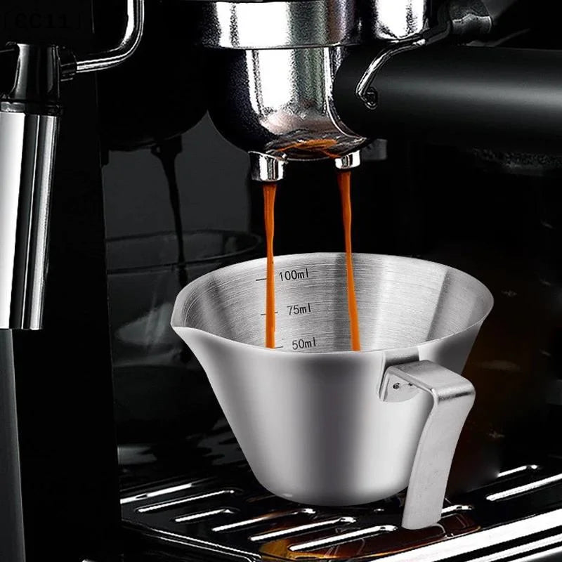304 Stainless Steel Coffee Measuring Cup Kitchen Tool Scale Mark Qme