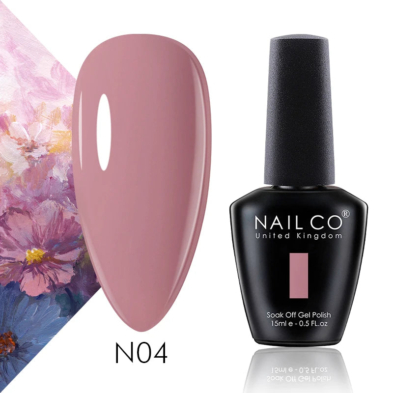 NAILCO 131 Colors Nail Gel Polish Off LED Semi Permanant Art Hybrid