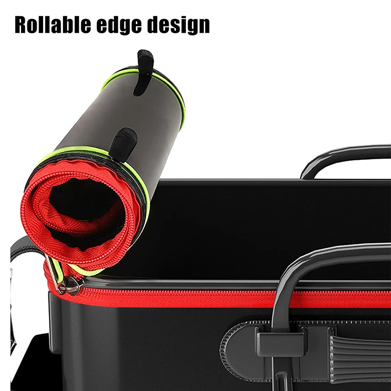 Fishing Bucket Folding Living Fish Multi Functional Portable Box EVA Qme