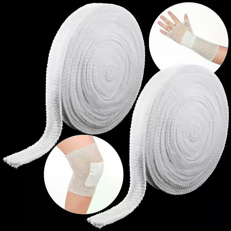 Hypoallergenic Elastic Net Wound Dressing 1 Roll Tubular Bandage Qme
