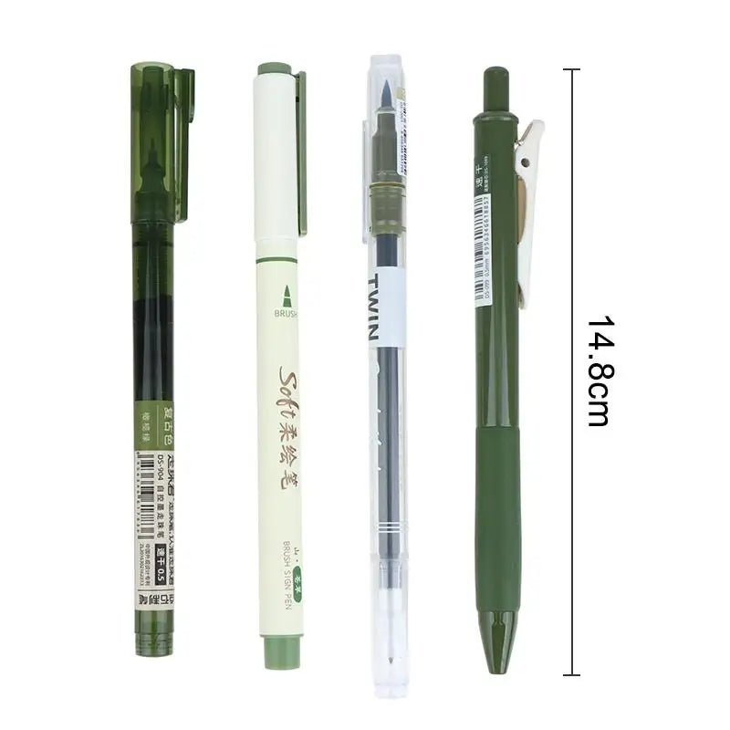 Vintage Luxury Pens Quick-dry Ink Smooth Writing Journal Pen Suitable Qme