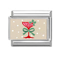 2025 Original Pink Christmas Tree Snowman Xmas Elk Wreath Sock Santa Claus Italian Charm Fit9mm Stainless Steel Bracelet Jewelry Qme Style 29