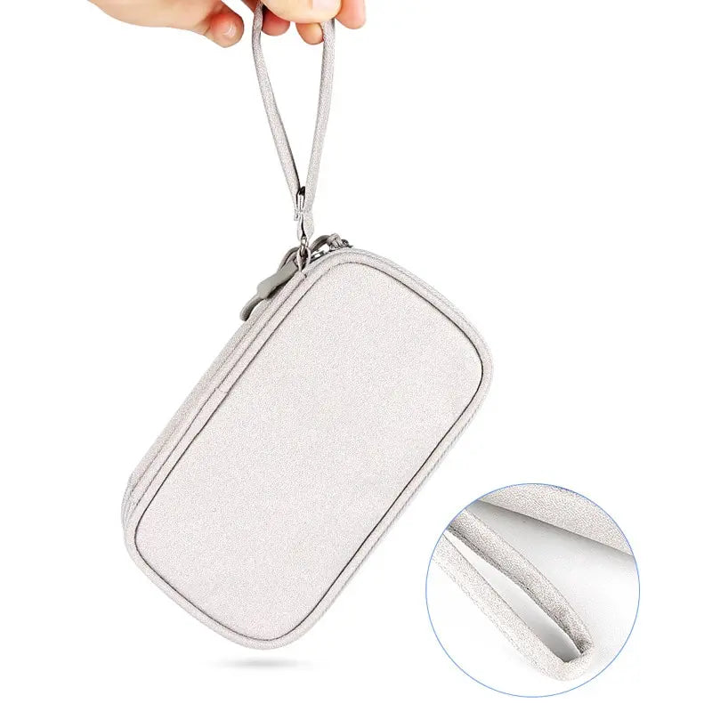 Travel Portable Digital Product Storage Bag USB Data Cable Organizer Headset Cable Bag Charging Treasure Box Bag Qme