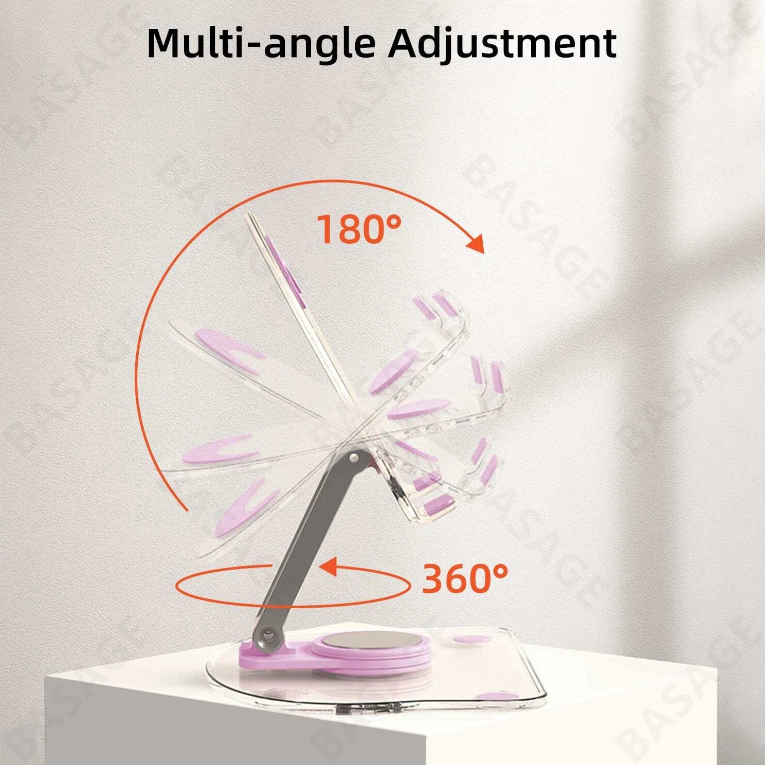 Multi Function Adjustable Lift Creative Mobile Phone Tablet Stand Aluminum Desktop Foldable Lazy Stand Cute Acrylic Plate Q16 Qme
