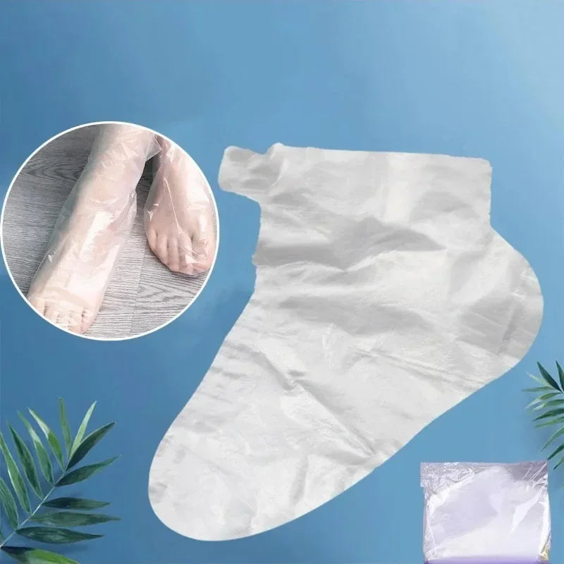 500/200/100Pcs Disposable Foot Mask Cover Transparent Foot Mask Waterproof Foot Mask Cover Qme