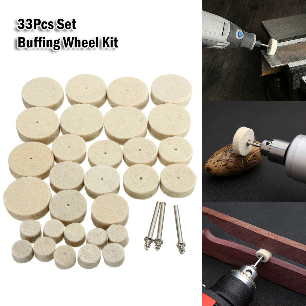 Wool Felt Polishing Wheel Cloth Buffing Disc Jewelry Mirror Sanding Qme Default Title
