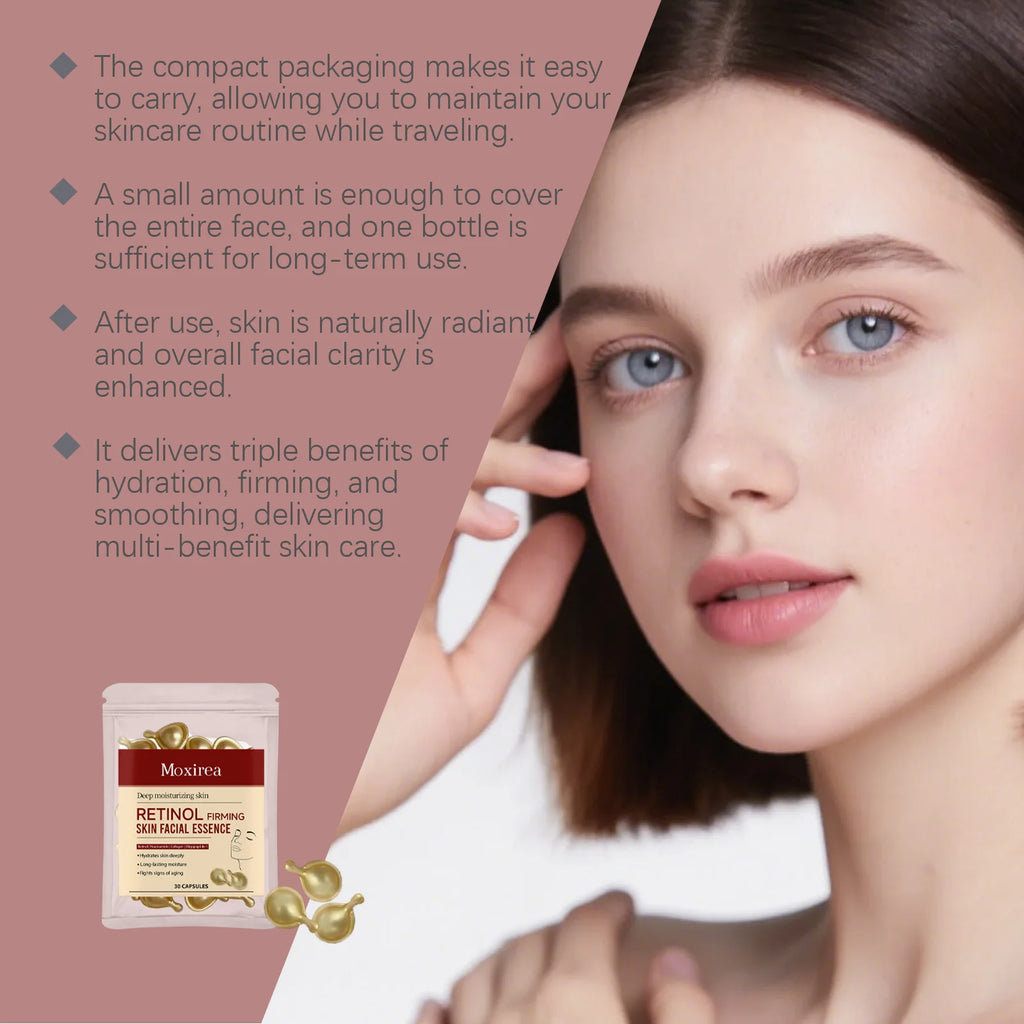 Retinol Facial Care Capsules Enhance Firmness Stimulate Collagen Qme