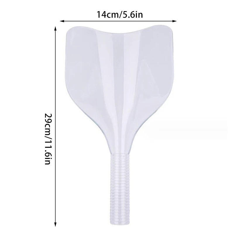 Barber Clear Plastic Hairspray Face Cover Hair Cut Pads Salon Qme ONE SIZE