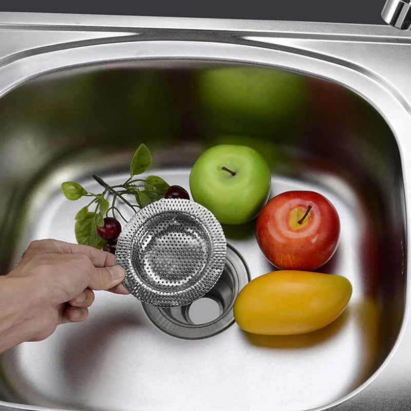 Kitchen Water Sink Filter Sink Mesh Strainer Kitchen Tool Stainless Steel Bathroom Floor Drain Cover Shower Hair Catche Stopper. Qme