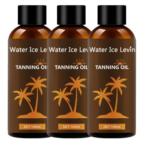 Hydrating Tanning Oil with Hyaluronic Acid & Collagen for Smooth, Elastic Skin, Non-Greasy, For Daily Use All Skin Types. Qme Brown 100g