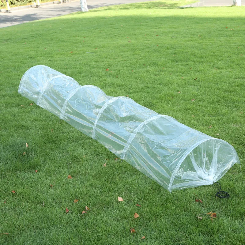 3M Garden Tunnel Shade Netting Quick Release Farm planting Preventing Insect Cover Portable Foldable Garden Tunnel Greenhouse Qme Transparent